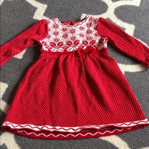Toddler winter sweater dress